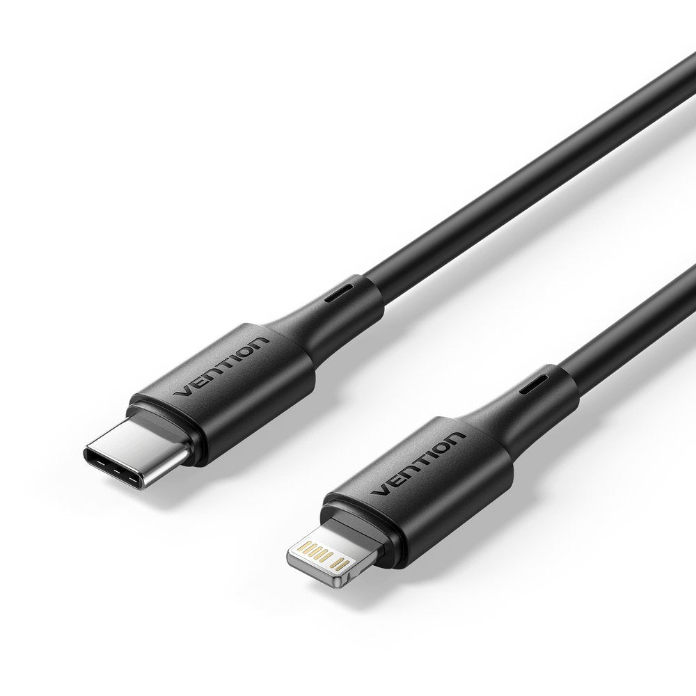Cable Vention Usb 2.0 Usb-C To Lightncabl Ing M-M 3a Cable 0.9m Black Pvc