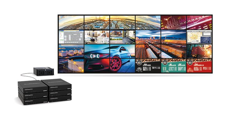 Matrox Quadhead2go Q155 Multi-Monitor Controller Appliance / Q2g-H4k, Negro, Metal, Regulatory/Environmental Compliance: Emc Class A: Fcc, Ce, Kc, Rcm, Vcci, 1000 Mbit/S, 10/100base-T(X), 1 Gb