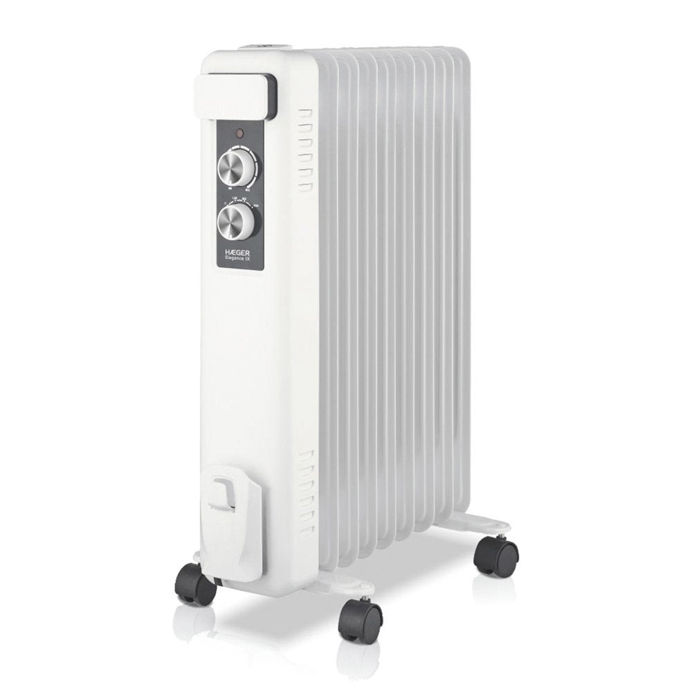 EAN 5608475013942 - Haeger OH-009.008A calefactor eléctrico Interior Negro, Blanco 2000 W Radiador de aceite eléctrico imagen 1