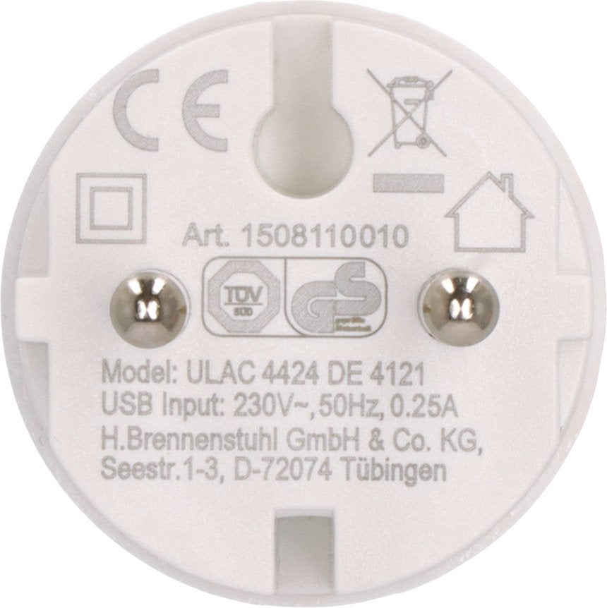 EAN 4007123693498 - Brennenstuhl 1508110010 adaptador de enchufe eléctrico Tipo F Tipo C Blanco imagen 5
