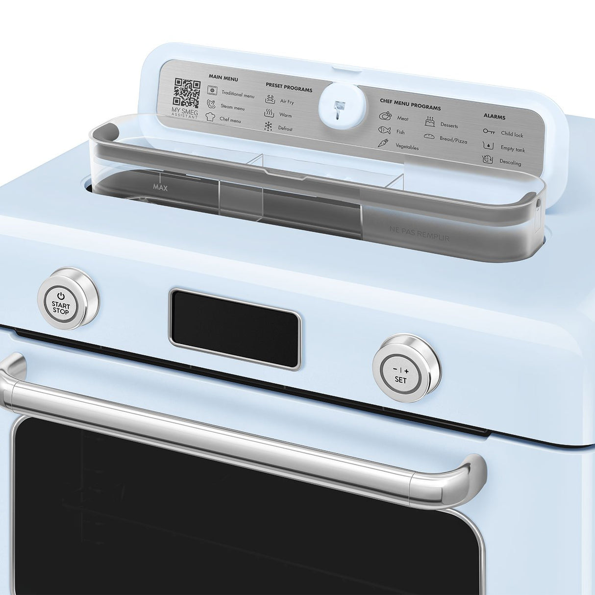 EAN 8017709333874 - Smeg COF01PBEU horno de vapor Pequeño Azul Botones, Giratorio imagen 11