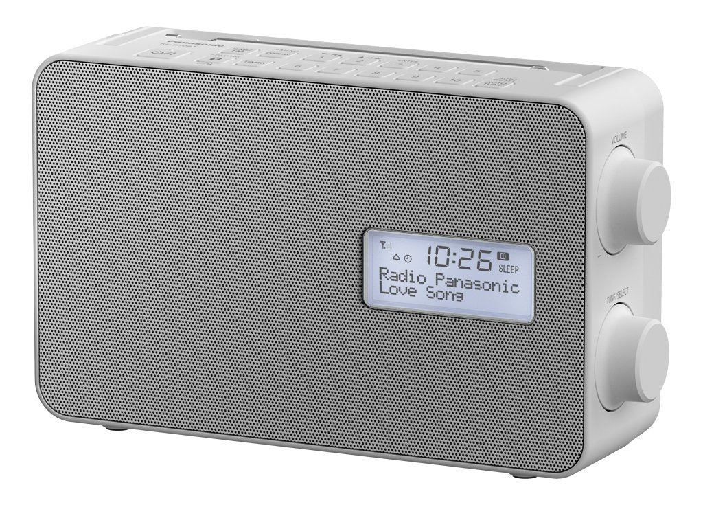 Panasonic Rf-D30bteg, Dab+ Radio Portátil Digital Gris, Blanco