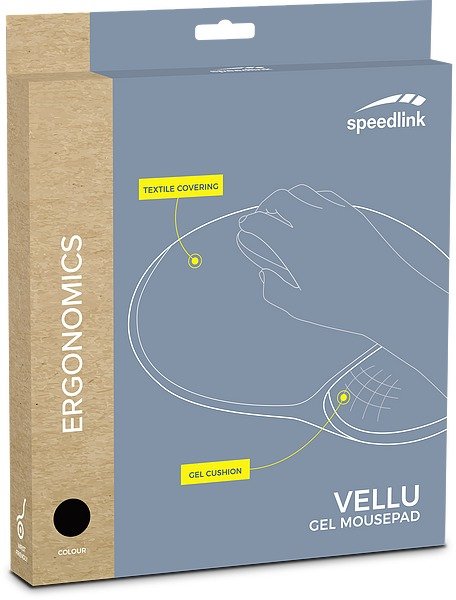 Speedlink Vellu Gel Sl-620802-Bk - Ratonpad Con Handgelenkpolmerkissen