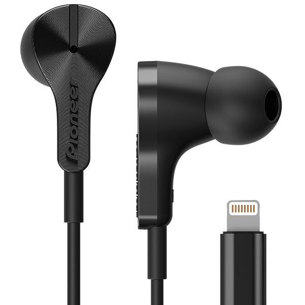 Auriculares Pioneer Rayz Plus Lightning Negro In-Ear Con Micrófono