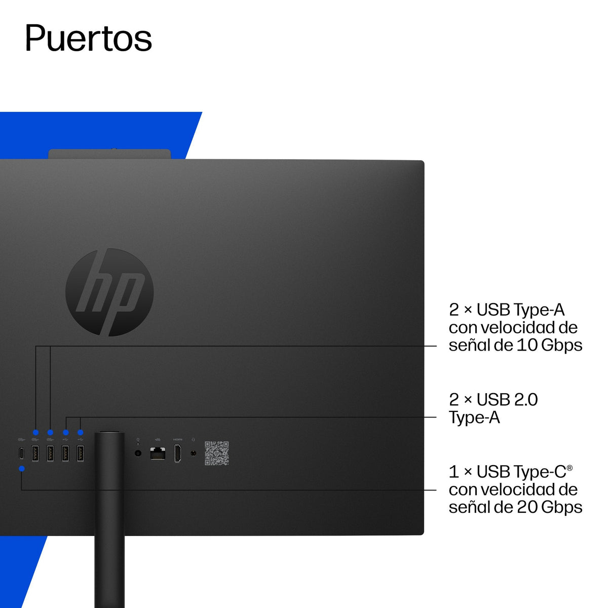 Pc All In One Hp Omnistudio 24-Cu0027ns Intel Core 3-100u 8gb 512gb Ssd 23.8' Win11