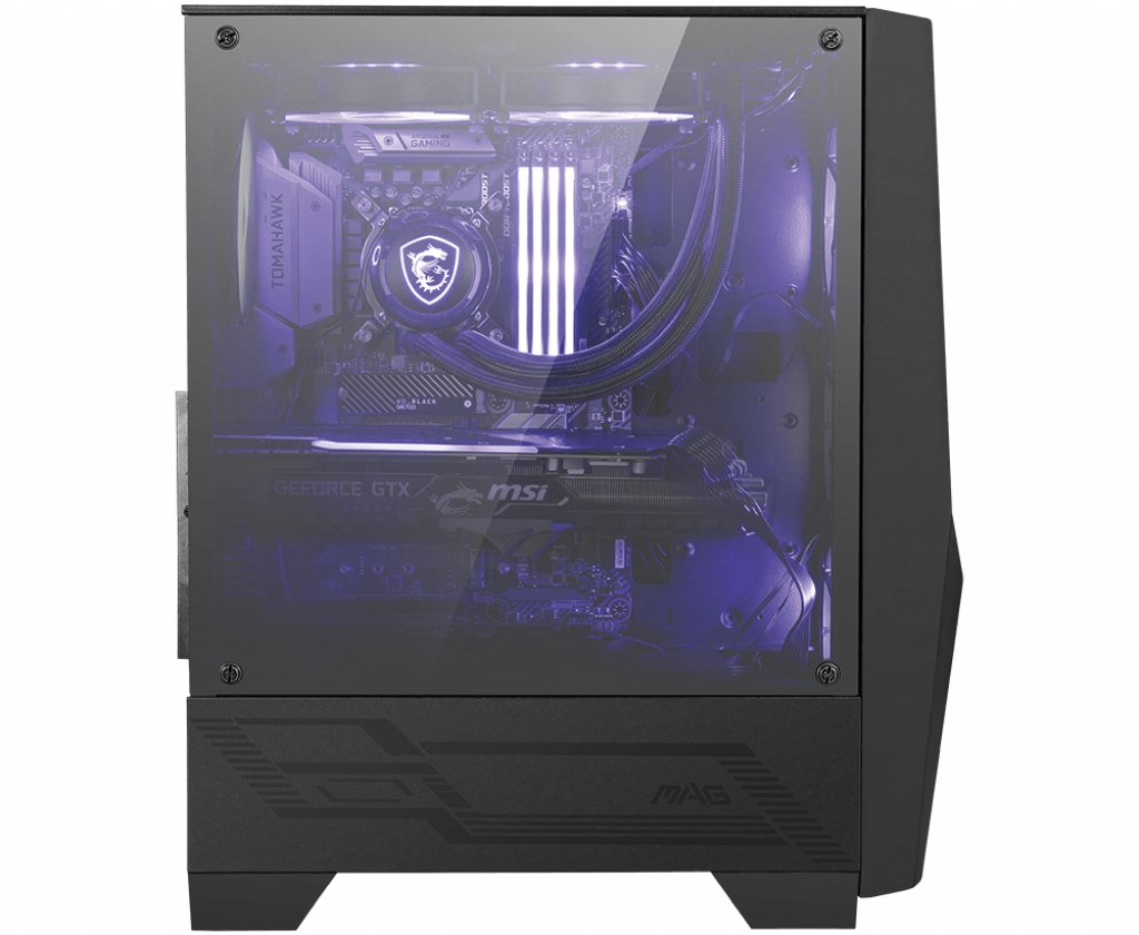 EAN 4719072676414 - MSI MAG Forge 100M Midi Tower Negro, Transparente imagen 2