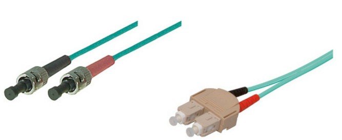 Cable De Red Lwl Duplex Om3 (Multimode, 50 125) Sc St, Lszh, Austauschbare Polarität, 3m, Good Connections®