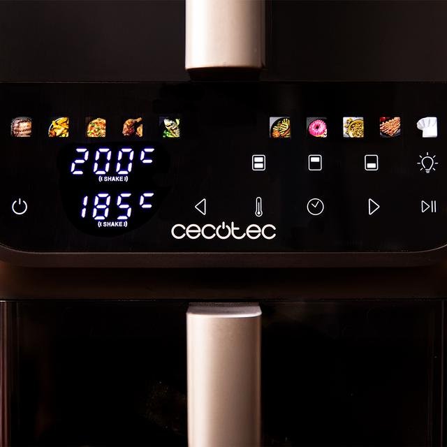 EAN 8447420002740 - Cecotec Cecofry DuoLevel 10000 DuoSize Window Doble 10 L Independiente 2000 W Freidora de aire caliente N imagen 11