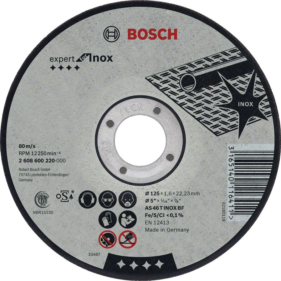 Bosch Disco De Corte Expert For Inox, 230x1,9mm 2608600711