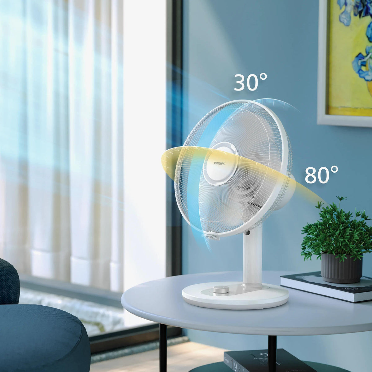 Philips 1000 Series Tischventilator Blanco