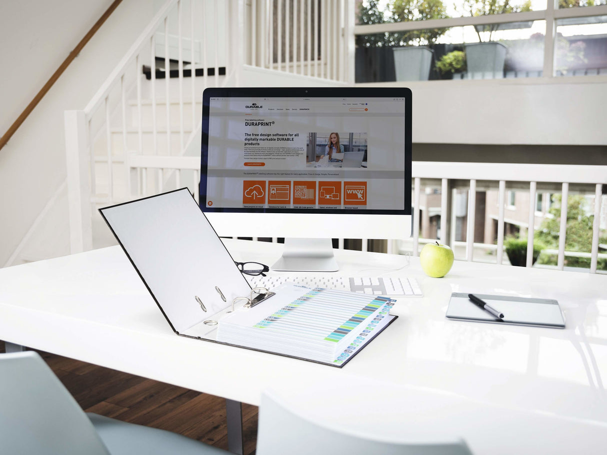 Durable 679727 Lengüeta De Índice Separador En Blanco Con Pestaña Polipropileno (Pp) Multicolor