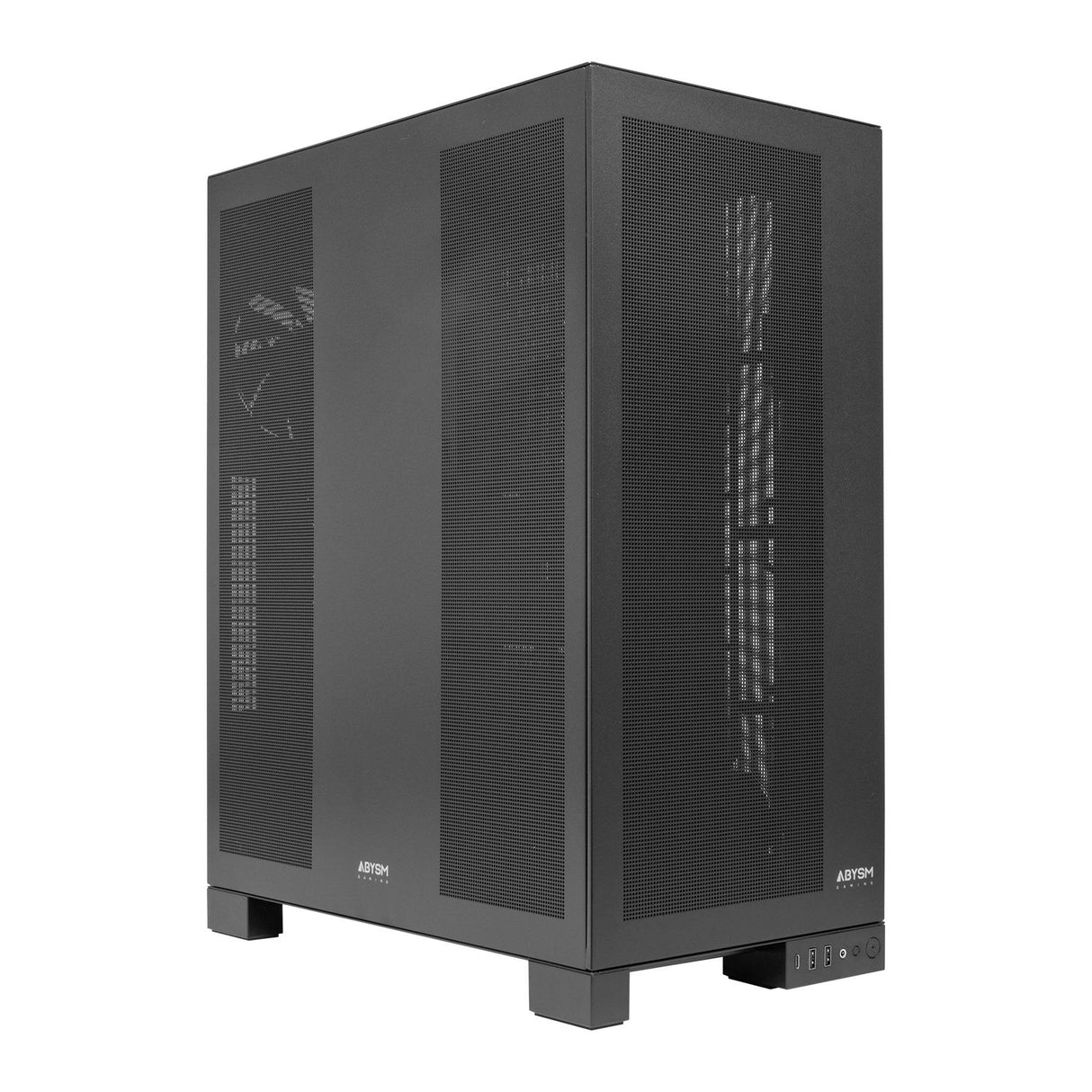 Caja Pc E-Atx Torre Abysm Ai Pro 100 Workstation Negra 9xslots 6xssd 2xhdd 2xusb 3.0 1xusb-C Color Negro