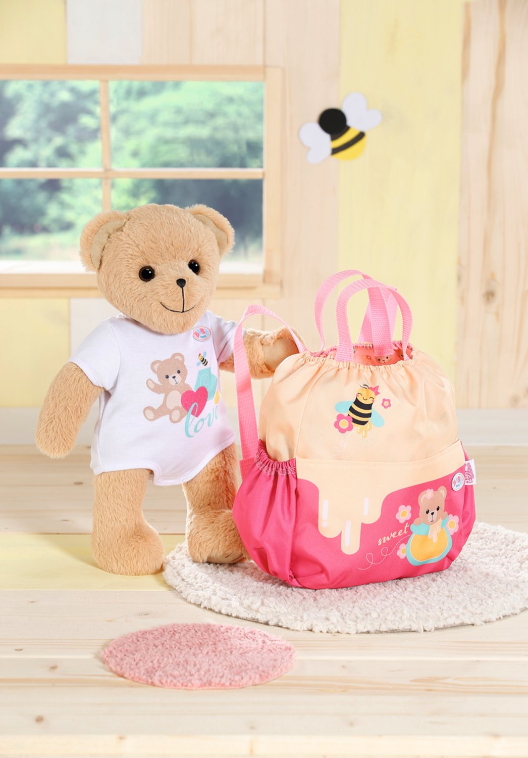 Mochila De Osito Baby Born® De Zapf Creation (Amarillo) 834831