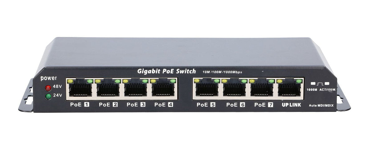 Extralink Ex.1025 Extralink 8-Port Gbe Unmanaged Poe Switch 18-57v Dc, In Set 24v 60w Poweradapter
