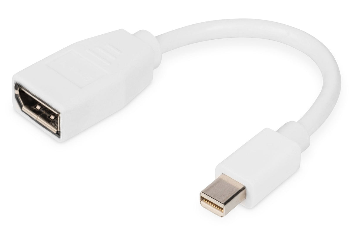 Cable Adaptador Digitus Displayport Blanco, Mini Dp - Dp Db-340405-001-W