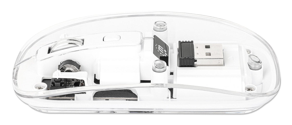 Ratón Manhattan 190275 Universal Ambidextro Rf Inalámbrico Óptico 1600 Dpi