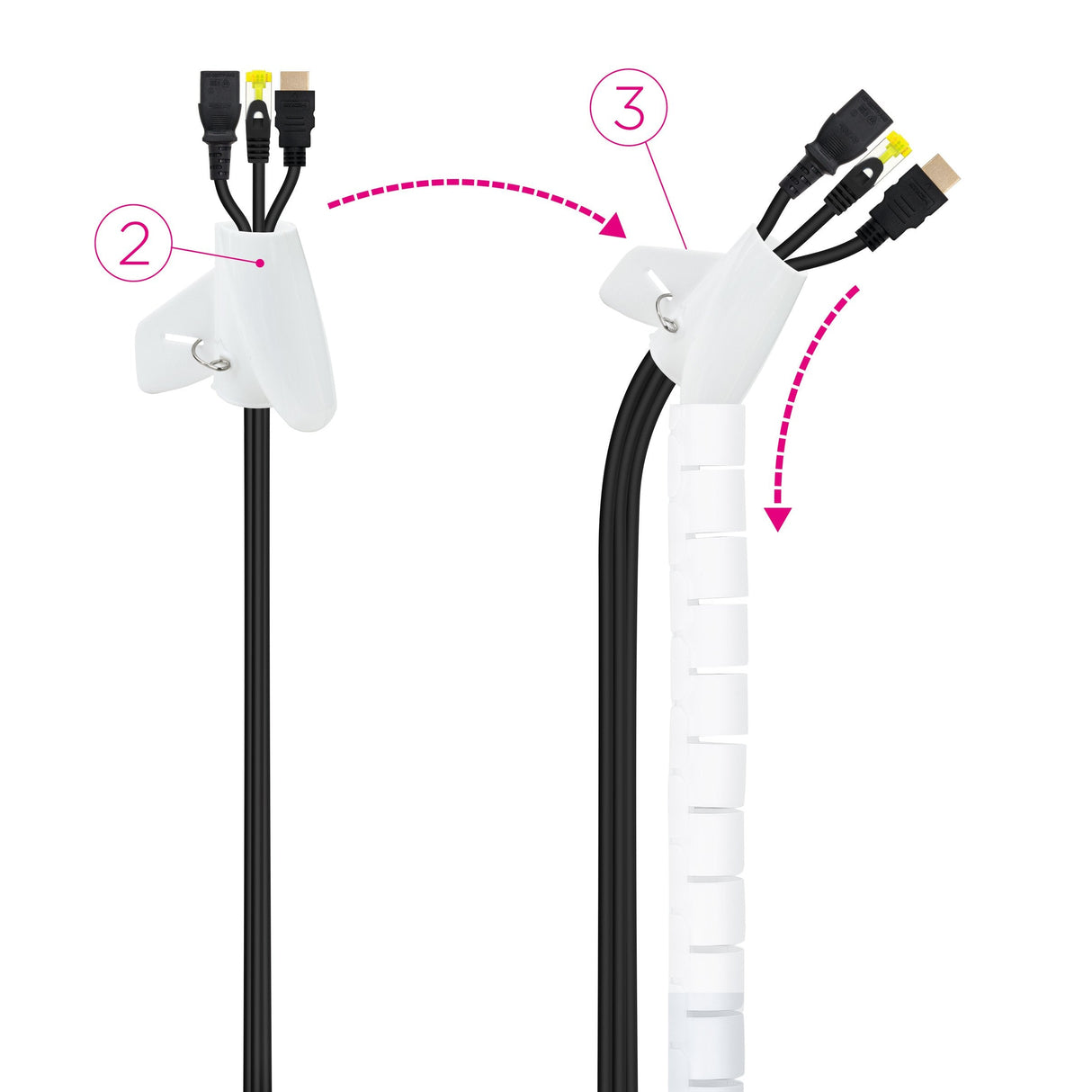 EAN 8433281012448 - Nanocable 10.36.0002-W pasacables 2,5 cm imagen 3