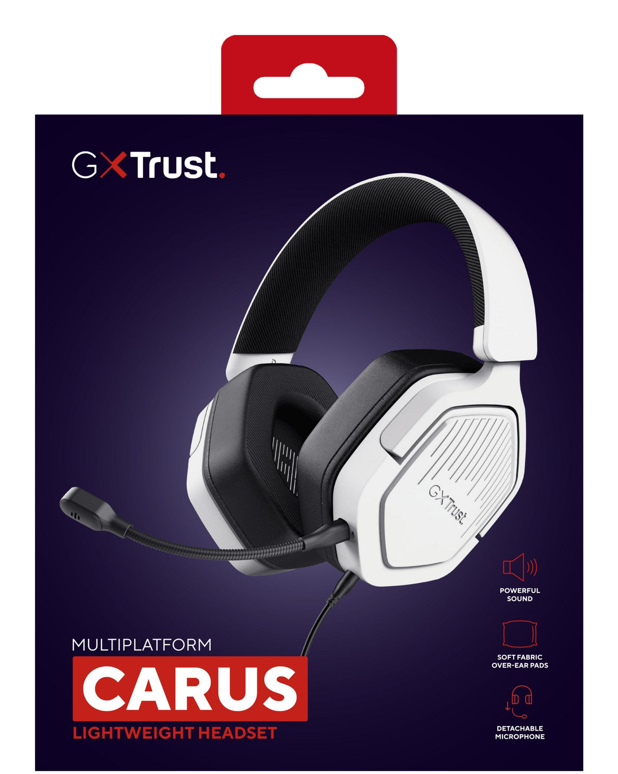 Auriculares Gaming Con Micrófono Trust Gaming Gxt 492w Carus Jack 3.5 Blancos