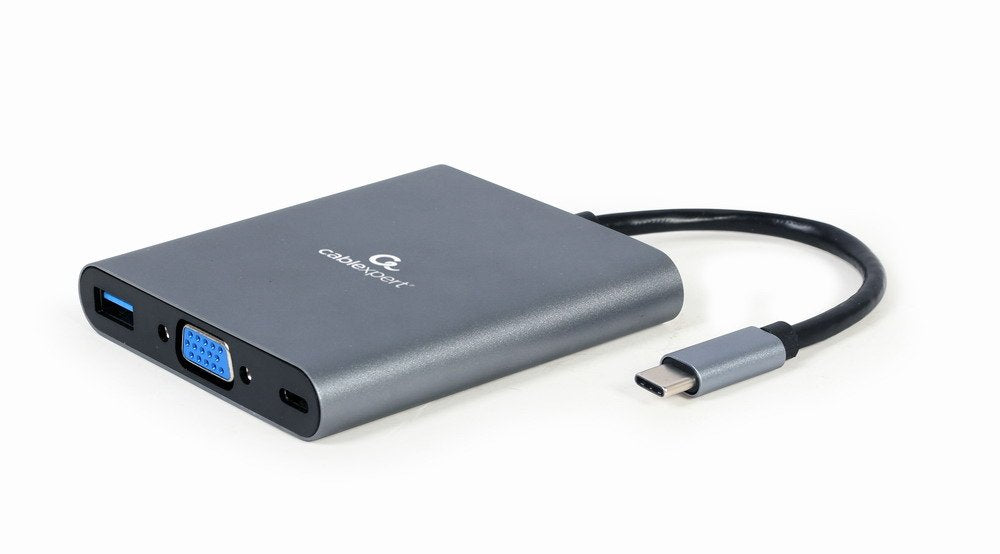 Adaptador Combinado Usb Tipo C 5 En 1 (Hub + Hdmi + Pd + Lector De Tarjetas + Lan)