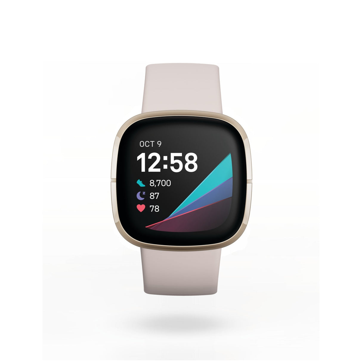 Fitbit Sense Smartwatch Blanco Marfil/Acero Inoxidable Dorado