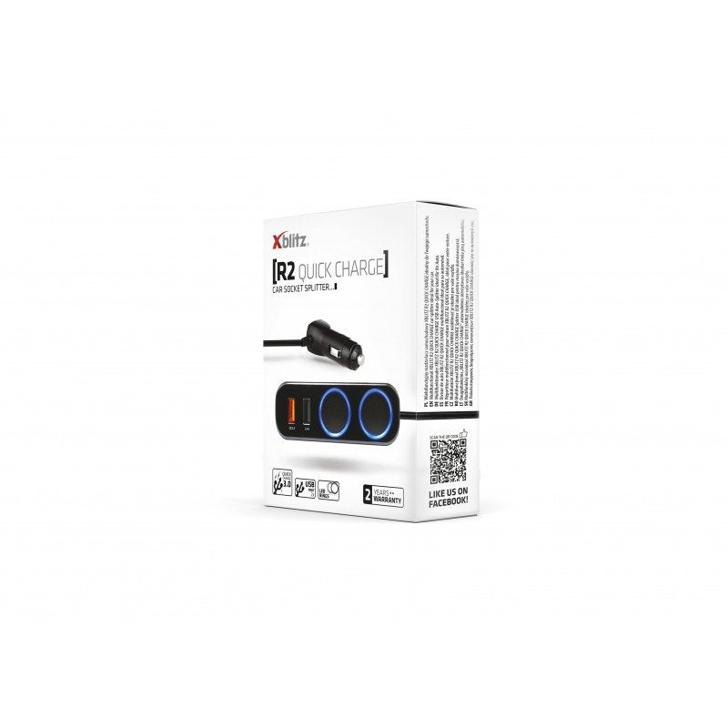 EAN 5902479671307 - Xblitz R2 cargador de dispositivo móvil Universal Negro Encendedor de cigarrillos Carga rápida Interior imagen 4