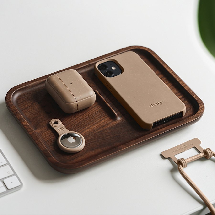 Woodcessories Airtag Bio Case Brown