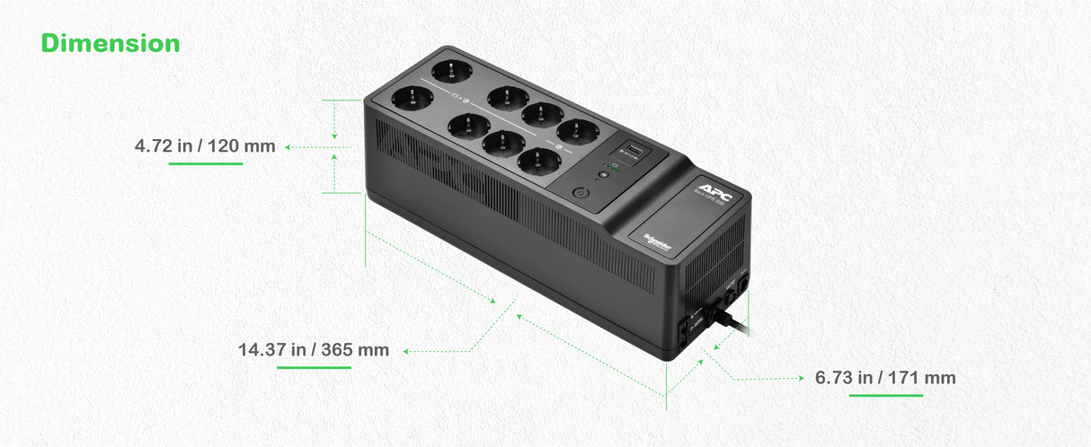 EAN 0731304738237 - APC BE500G2-GR sistema de alimentación ininterrumpida (UPS) En espera (Fuera de línea) o Standby (Offline imagen 14