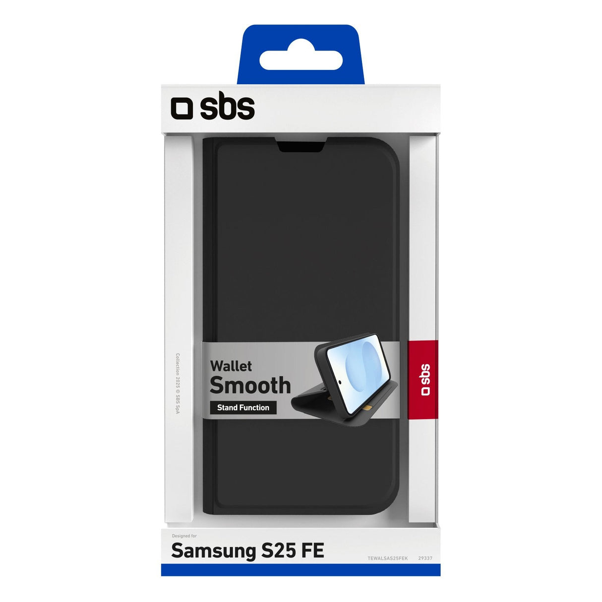 Sbs Wallet Stand Galaxy S25 Fe Schwarz