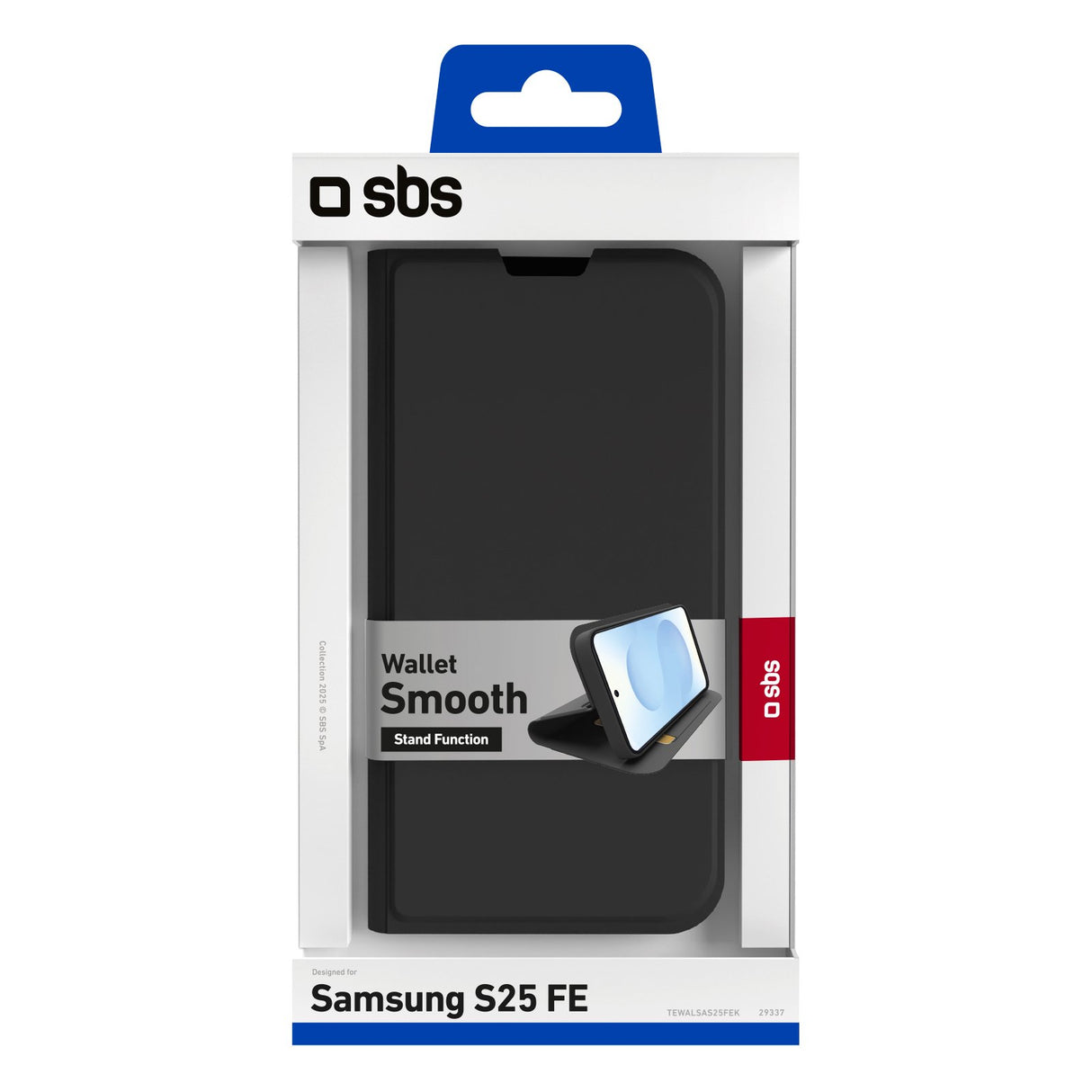 EAN 8018417529337 - SBS TEWALSAS25FEK funda para teléfono móvil 17 cm (6.7") Funda cartera Negro imagen 3
