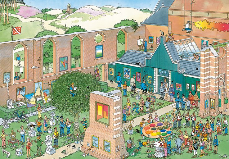 Jumbo Jan Van Haasteren Der Kunstmarkt 2000 Teile Puzzle (20023)