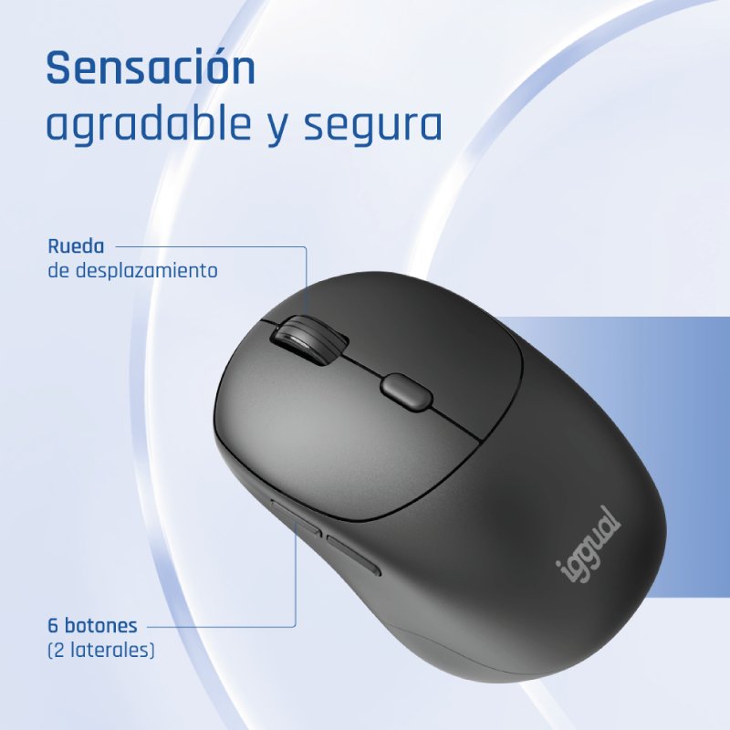 EAN 8435364320532 - iggual NANO-OFFICE-6D ratón Oficina mano derecha RF inalámbrico imagen 6