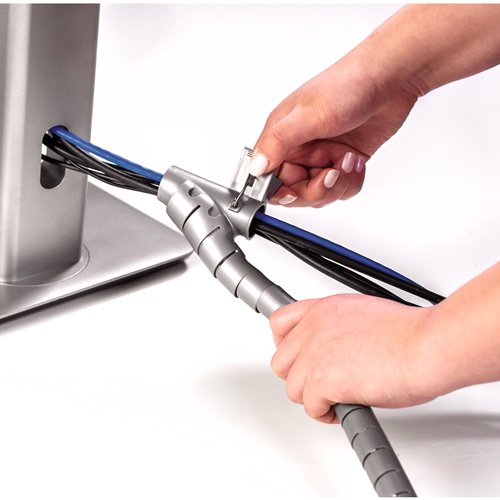 Organizador Cables Zip 2m Plata Fellowes Organizador Cables Zip 2m Plata Fellowes 9929801