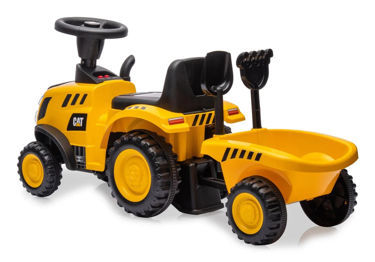Jamara Rutscher Caterpillar Traktor Con Anhänger 2in1 Amarillo