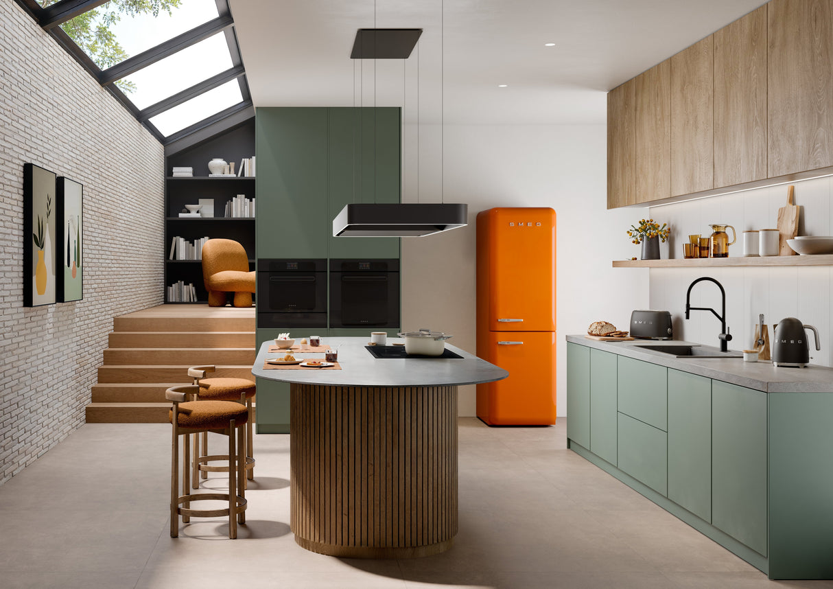 Smeg Csf2412crm Kasserolle, 24 Cm, Keramik, Edelstahlgriff, Cremefarben Matt