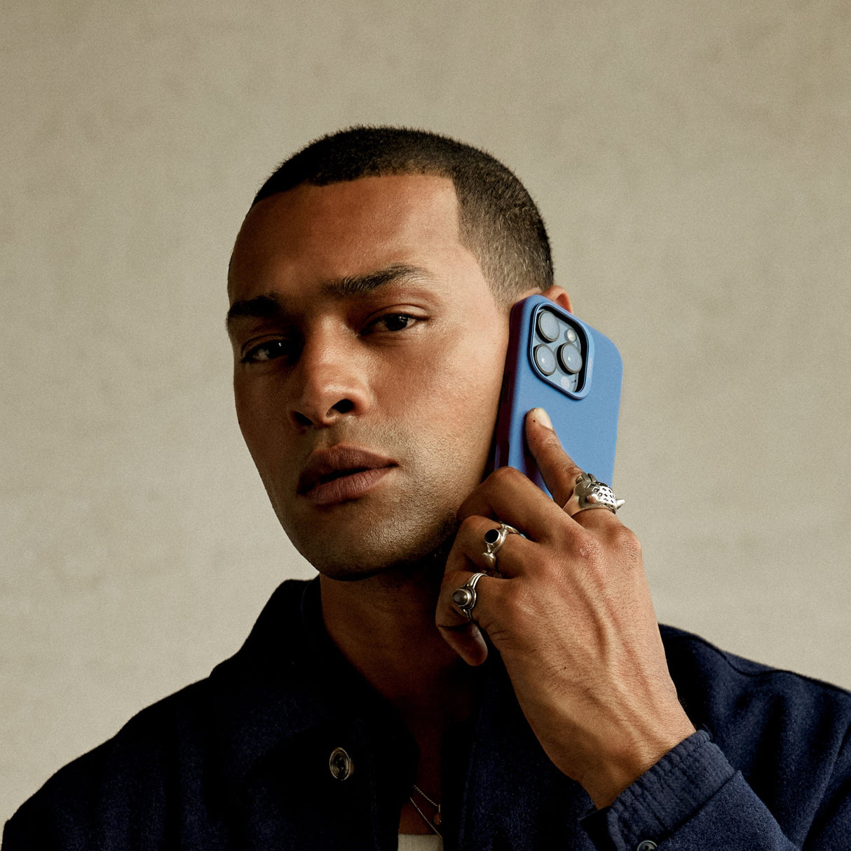 Decoded Antimicrobial Silicone Backc. Iphone 16 Pro Max L. Blue