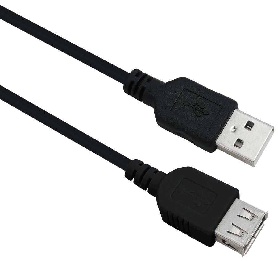 Cable De Extensión Helos, Conector Usb 2.0 A / Toma A, 3,0 M, Negro