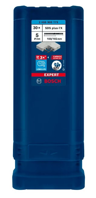 Broca Bosch Professional Expert Sds-Plus-7x, Ø 5 Mm, 30 Piezas, Longitud Útil 100 Mm