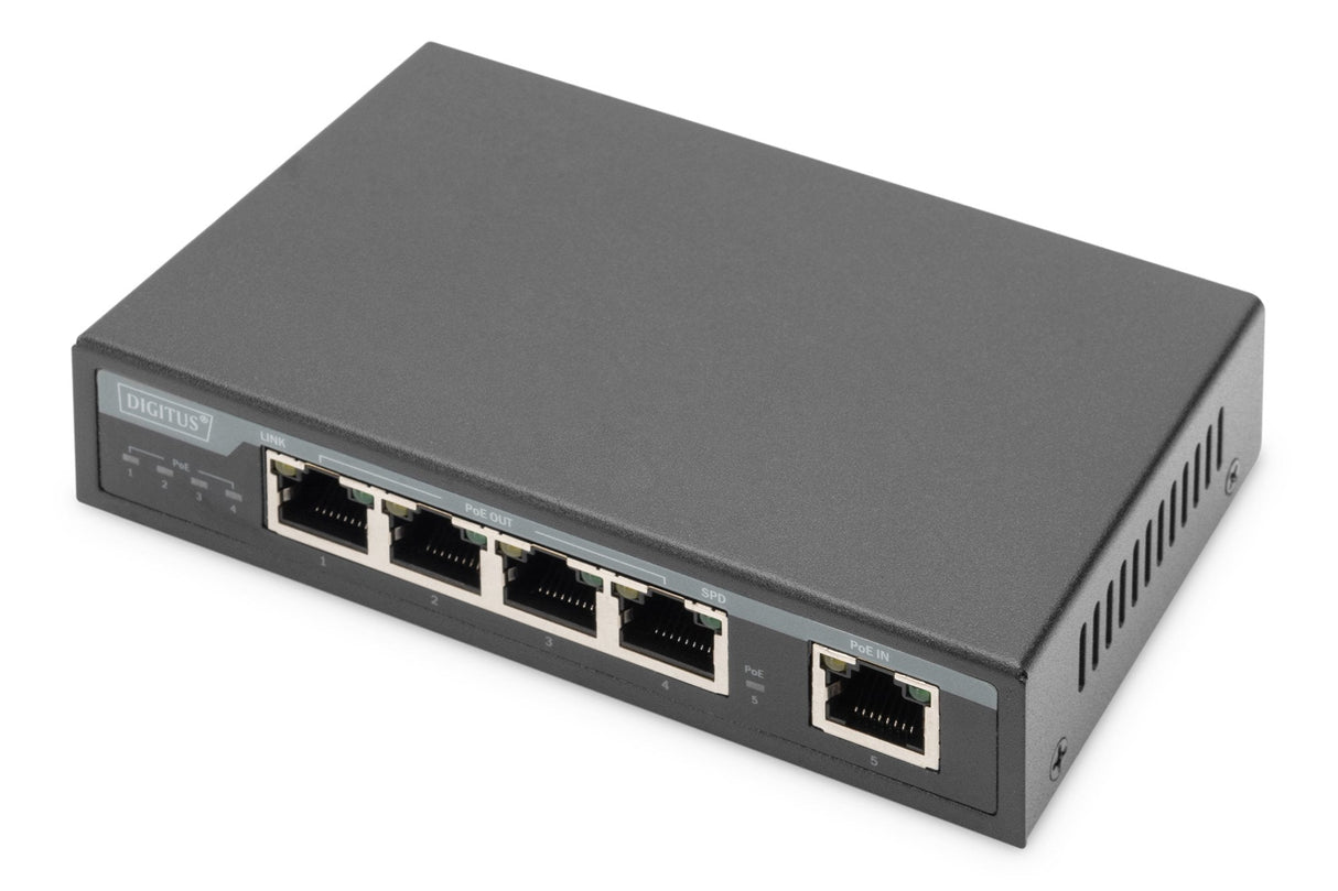 Digitus 4 Port Gigabit 4ppoe Extender, 802.3at, 60 W