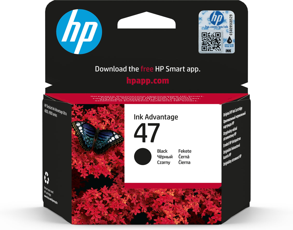 Hp 6zd21ae Negro Cartucho De Tinta Original - 47