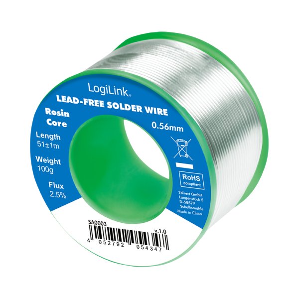 Logilink Sa0003 Alambre De Soldadura 0,56mm 100g