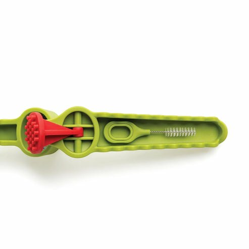 Ototo Design Garligator Plástico, Acero Prensa De Ajo De Mano