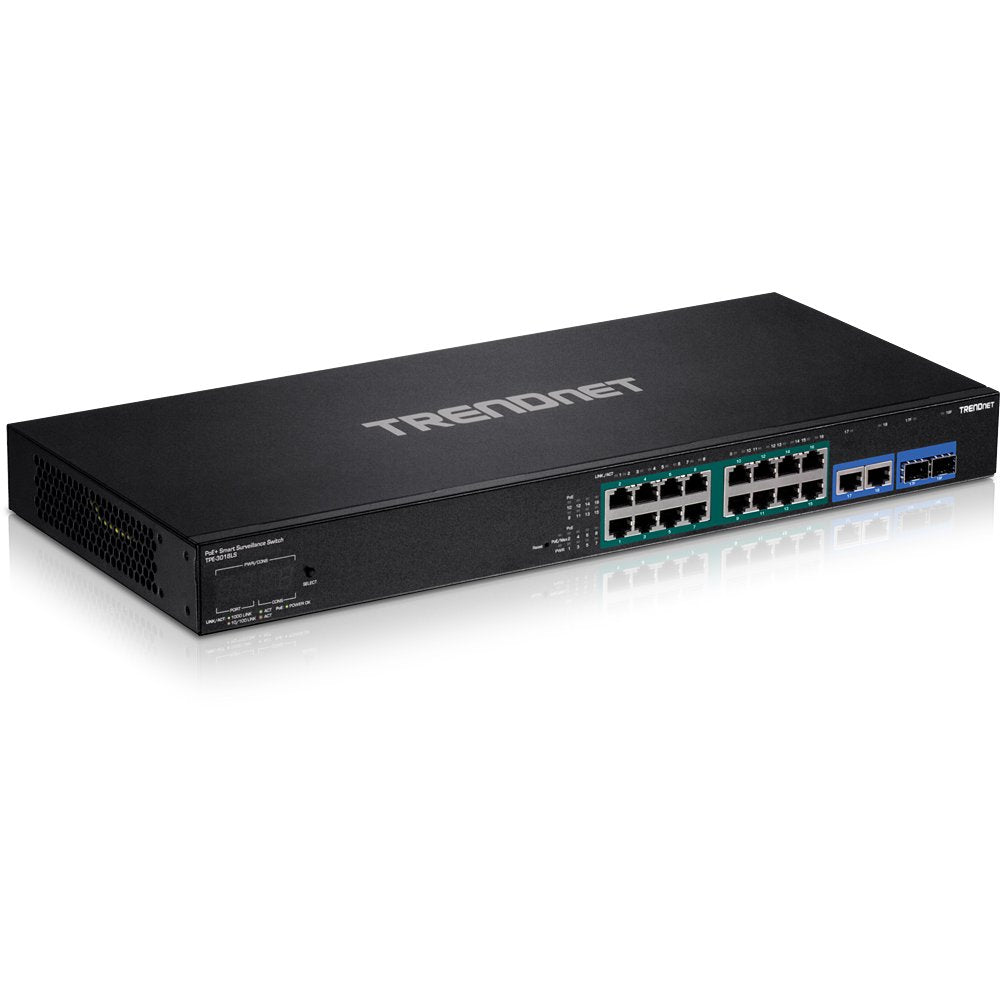 Trendnet Tpe-3018ls Switch Gestionado Gigabit Ethernet (10/100/1000) Negro 1u Energía Sobre Ethernet (Poe)