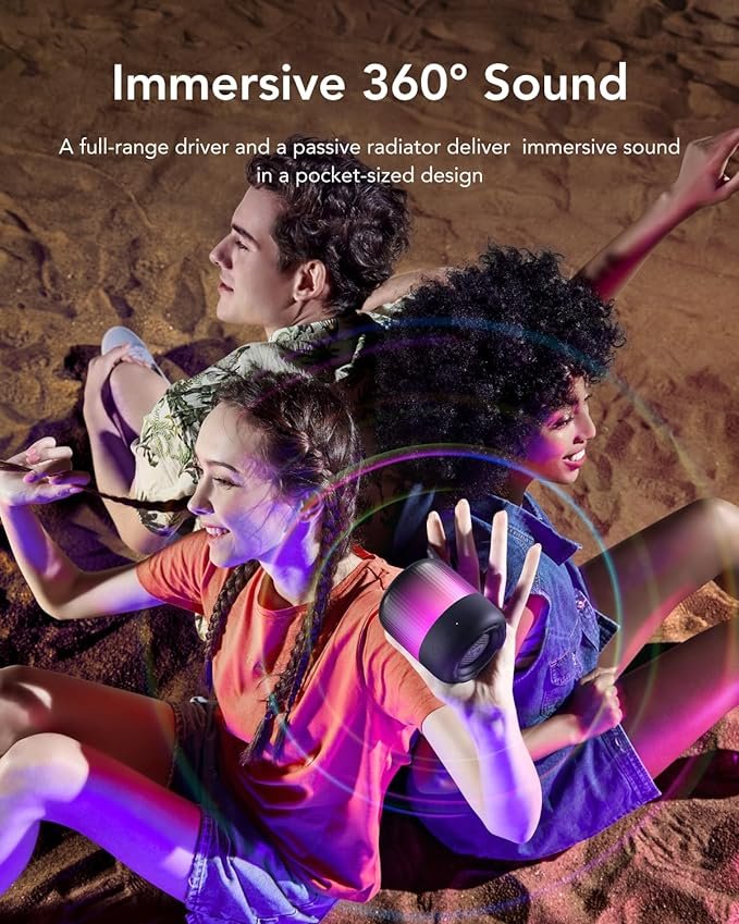 Altavoz Soundcore Glow Mini Rgb Negro Bluetooth