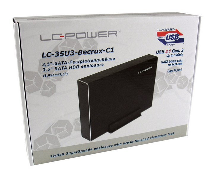 EAN 4260070125980 - LC-Power LC-35U3-Becrux-C1 Caja de disco duro (HDD) Negro 3.5" imagen 3