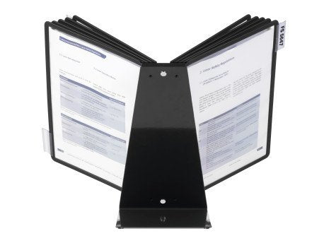 Durable Tischsichttafelsys Variotable10 Sichttafeln Negro