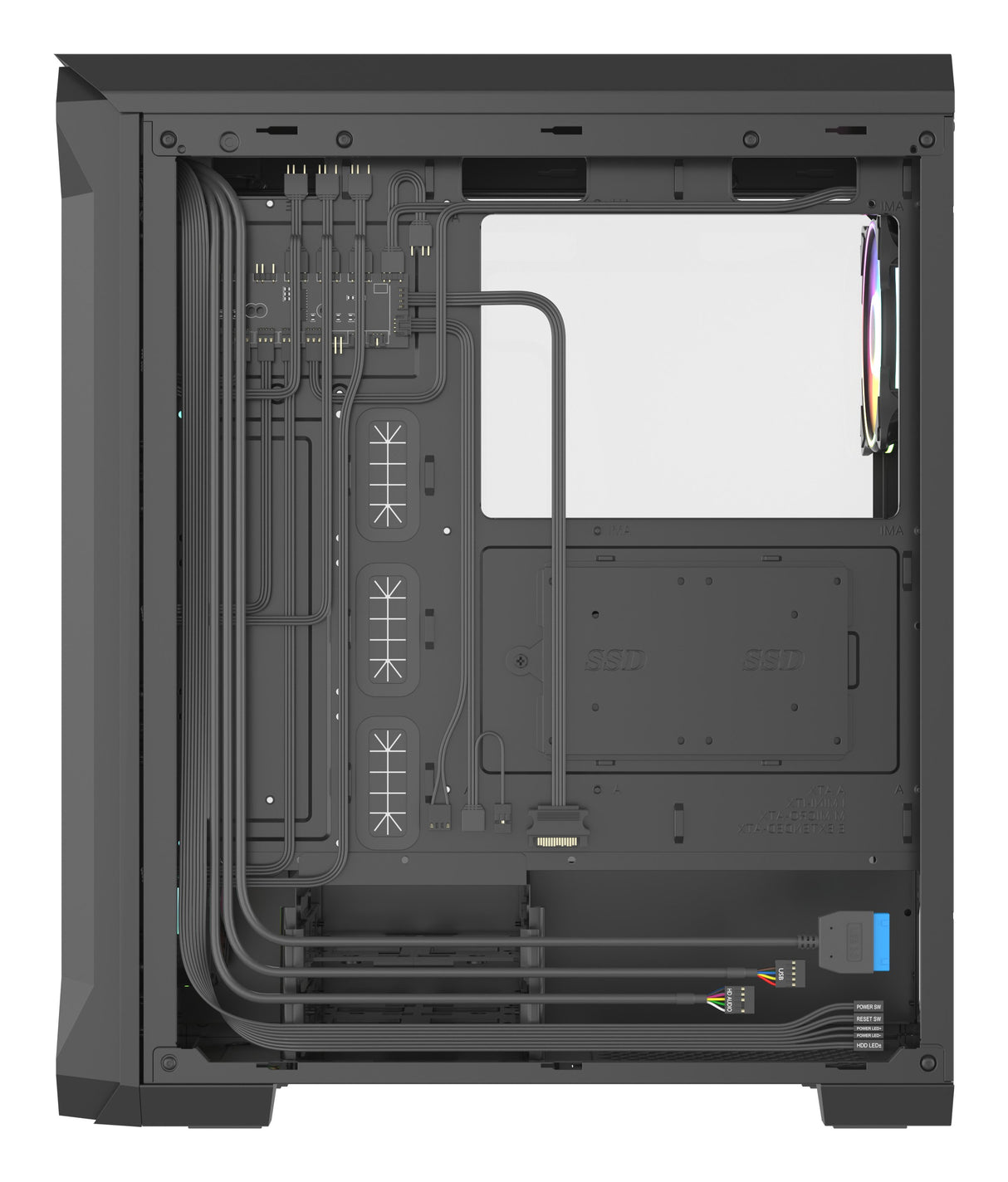 EAN 5901969420890 - GENESIS Irid 505 ARGB Midi Tower Negro, Transparente imagen 15
