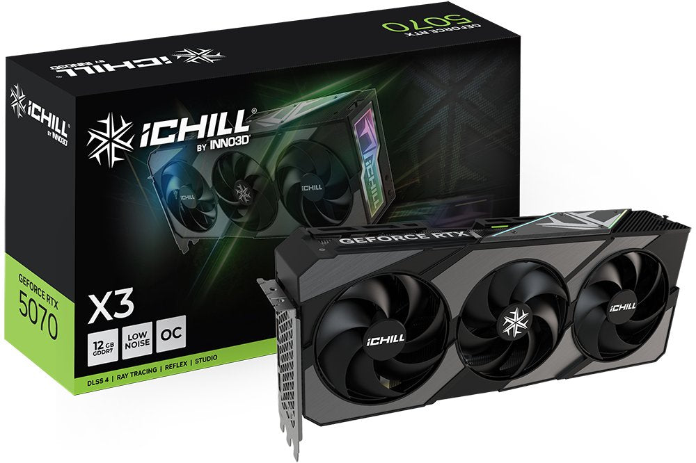 Tarjeta Grafica Inno3d Rtx5070 Ichill X3 12gb Gddr7 Hdmi 3xdp