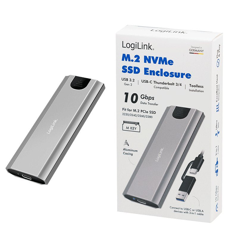 Usb 3.2 Gen2 Ssd Enclosure Usb-C To Pcie Nvme