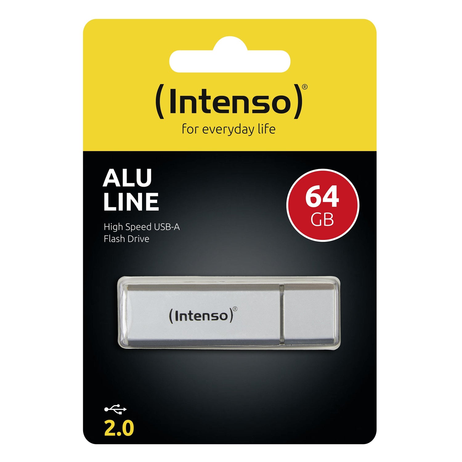 Pendrive Intenso Alu Line 64gb Plateado Usb 2.0