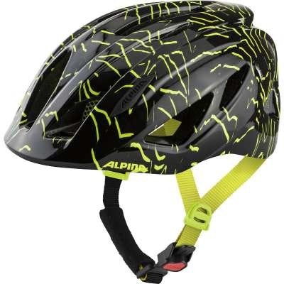 Casco Alpina Pico Black-Neon Yellow Gloss 50-55 Negro, Amarillo